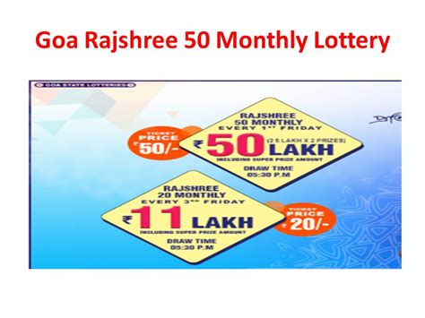 Goa Rajshree 50 Monthly Lottery 22.2.2024 Result LIVE @ 6.30 PM.